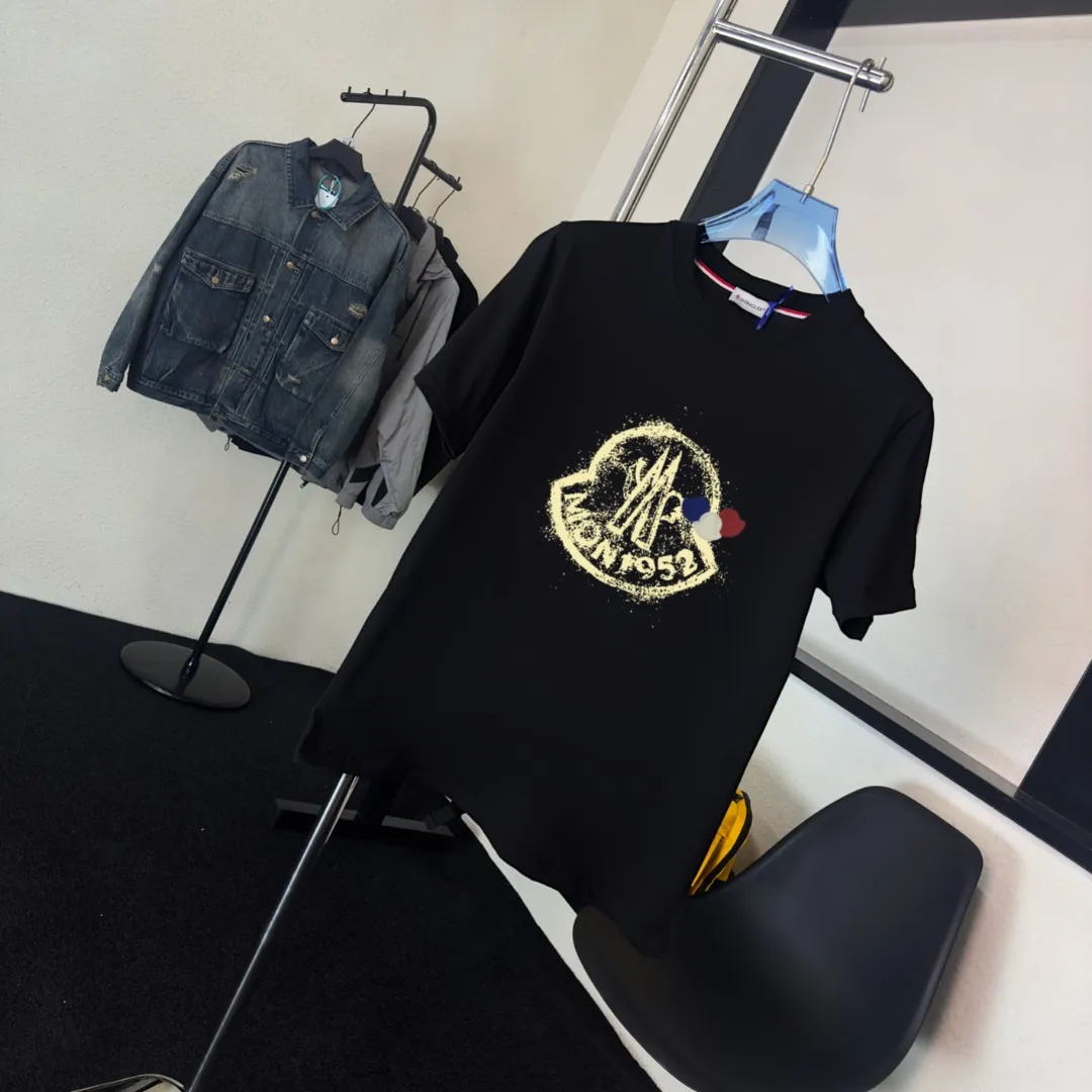 P80💰《Moncler~ 》2025New Arrival Quality T , Versatile Quality ！ ‼ 32 250G ‼ ， ， ， ， T 🤪 Sizes：S-M-L-XL-2XL ：Black，White， Same Style